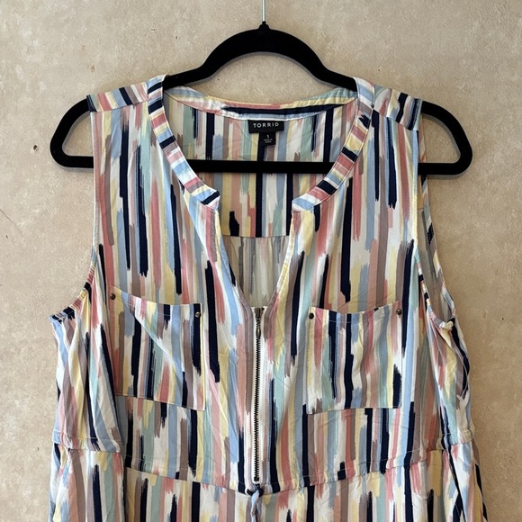 Torrid Pastel Striped Sleeveless Dress - Picture 3 of 8